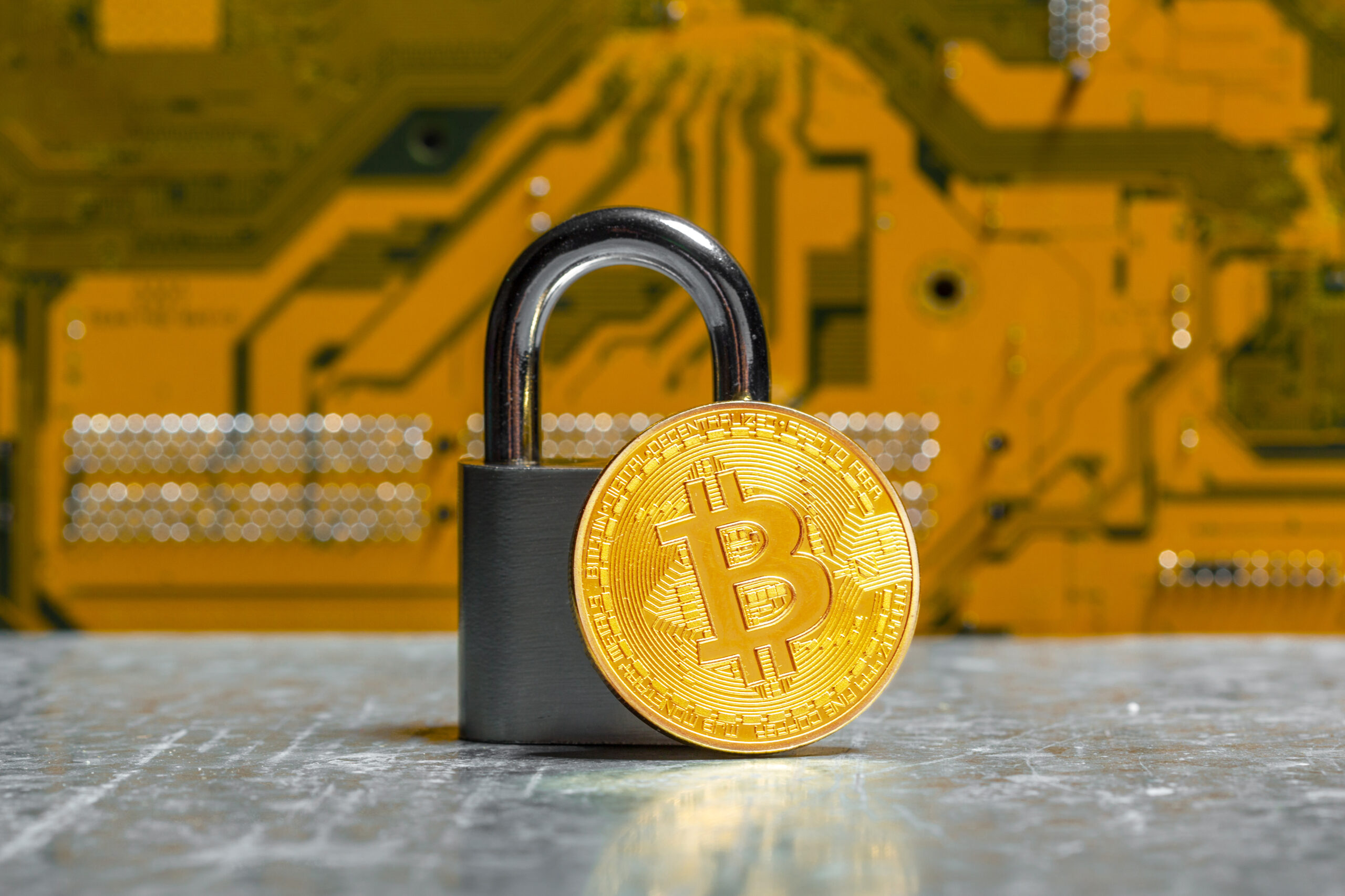 gold bitcoin padlock scaled Home